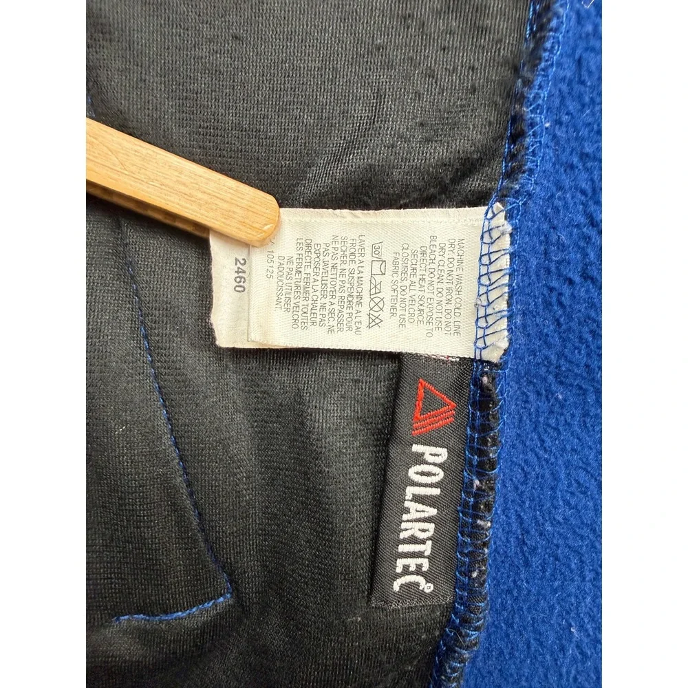 The North Face Fleece Polartec Vest‎ Royal Blue Full Zip Men M Outdoor Layer USA